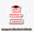 1984 War is peace - sticker