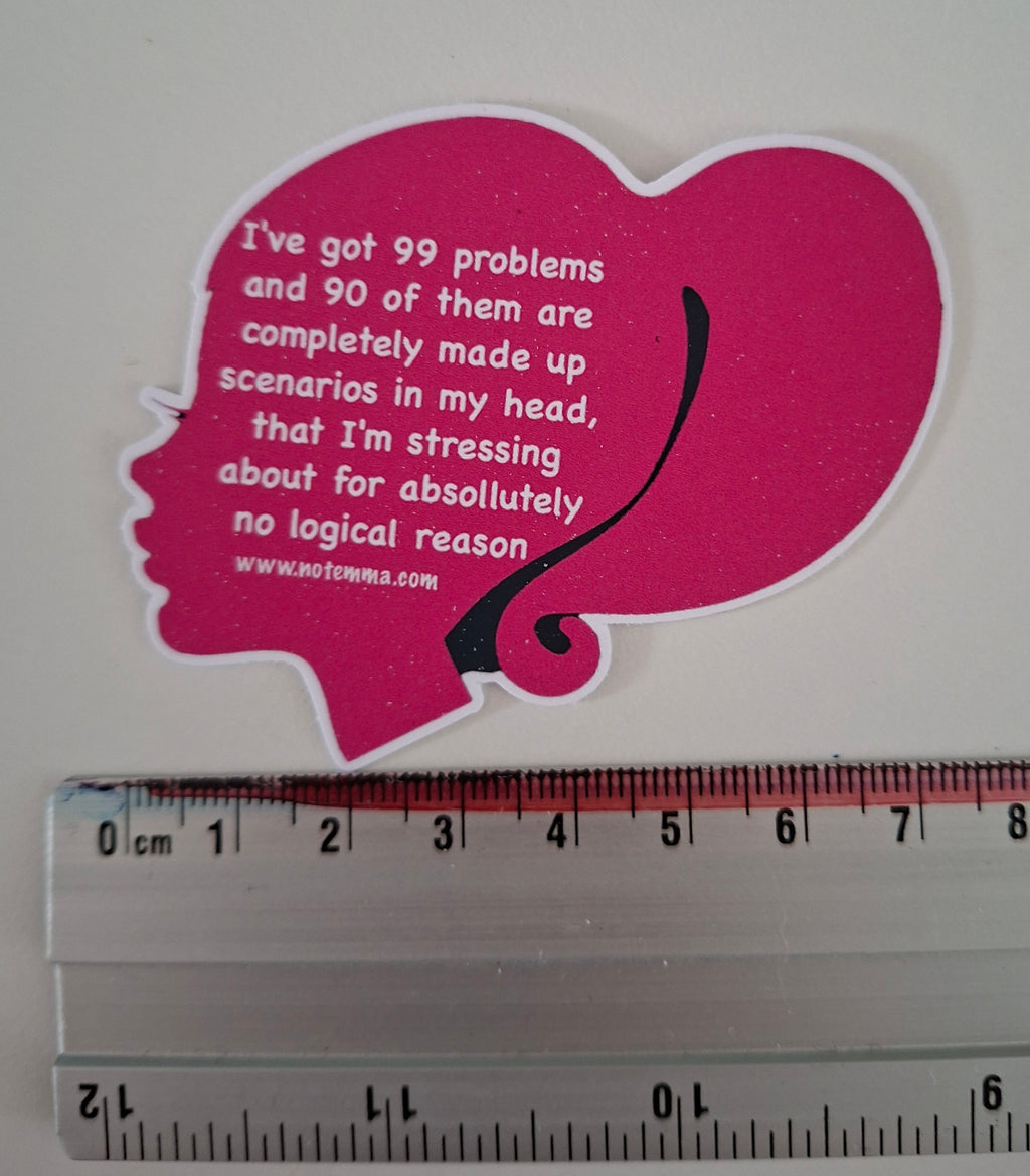 The "Female Anxiety Icon" Sticker