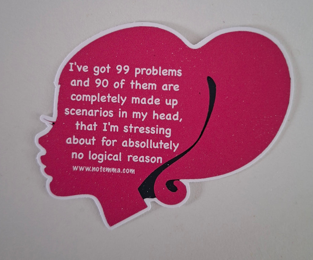 The "Female Anxiety Icon" Sticker