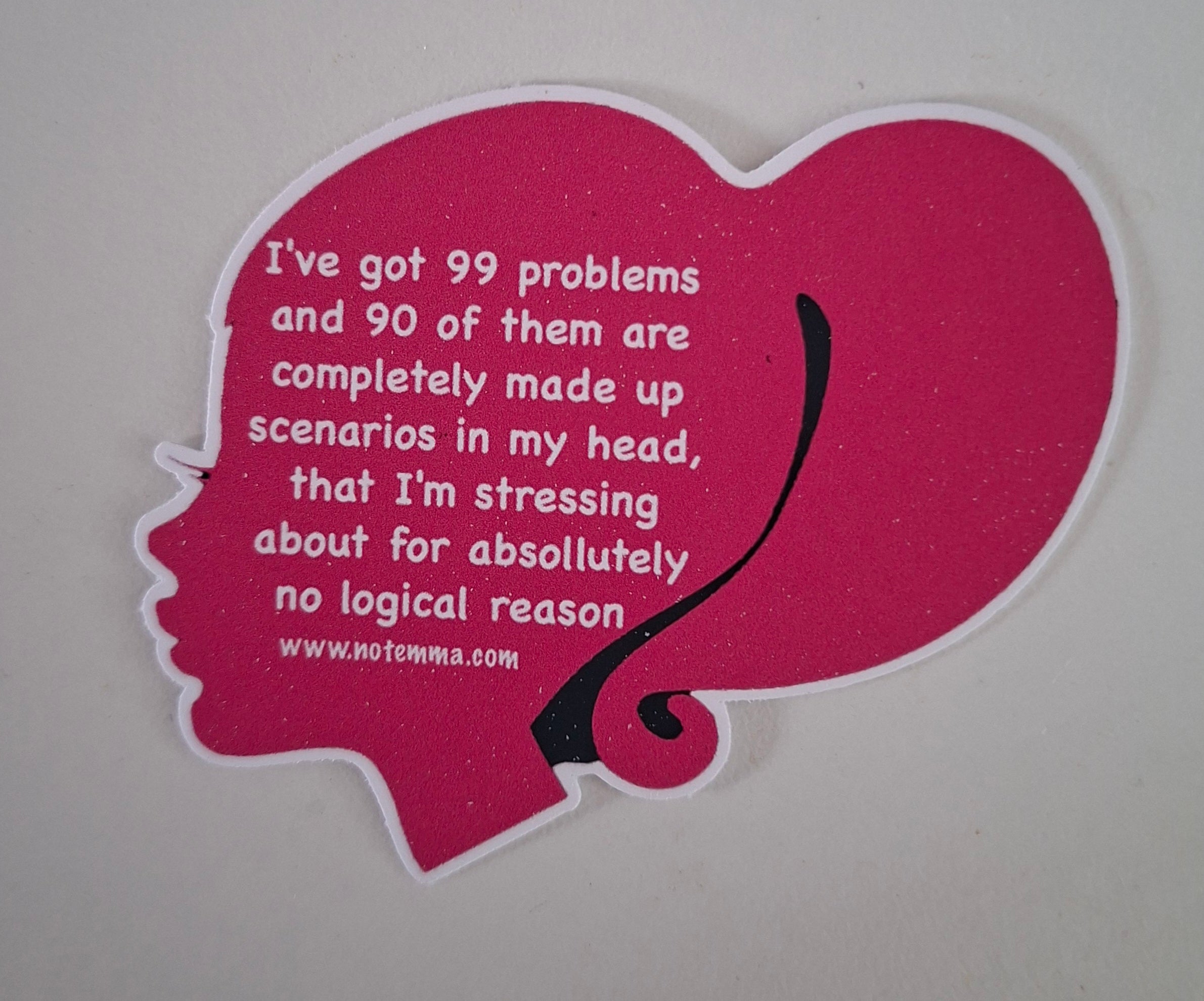 The "Female Anxiety Icon" Sticker