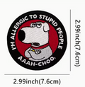 Allergic to stupid people patch