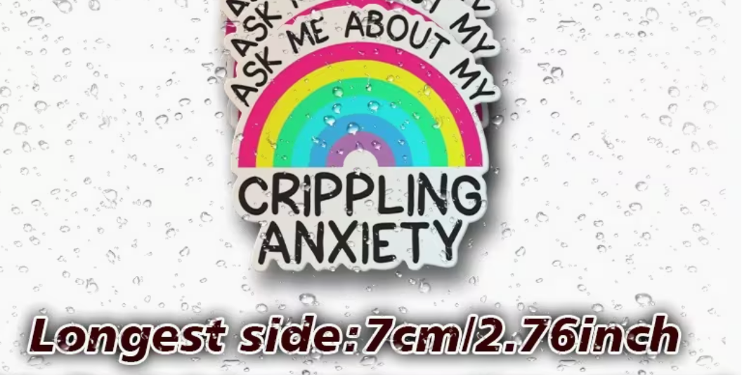 Ask me about my crippling anxiety - sticker