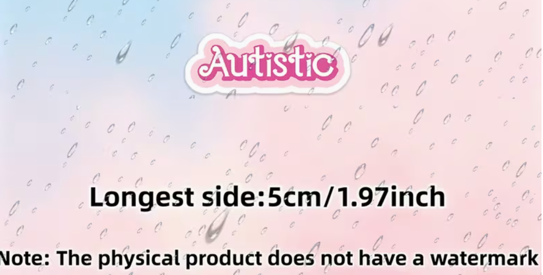 Autistic pink - sticker