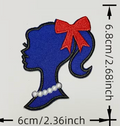 Female silhouette patch