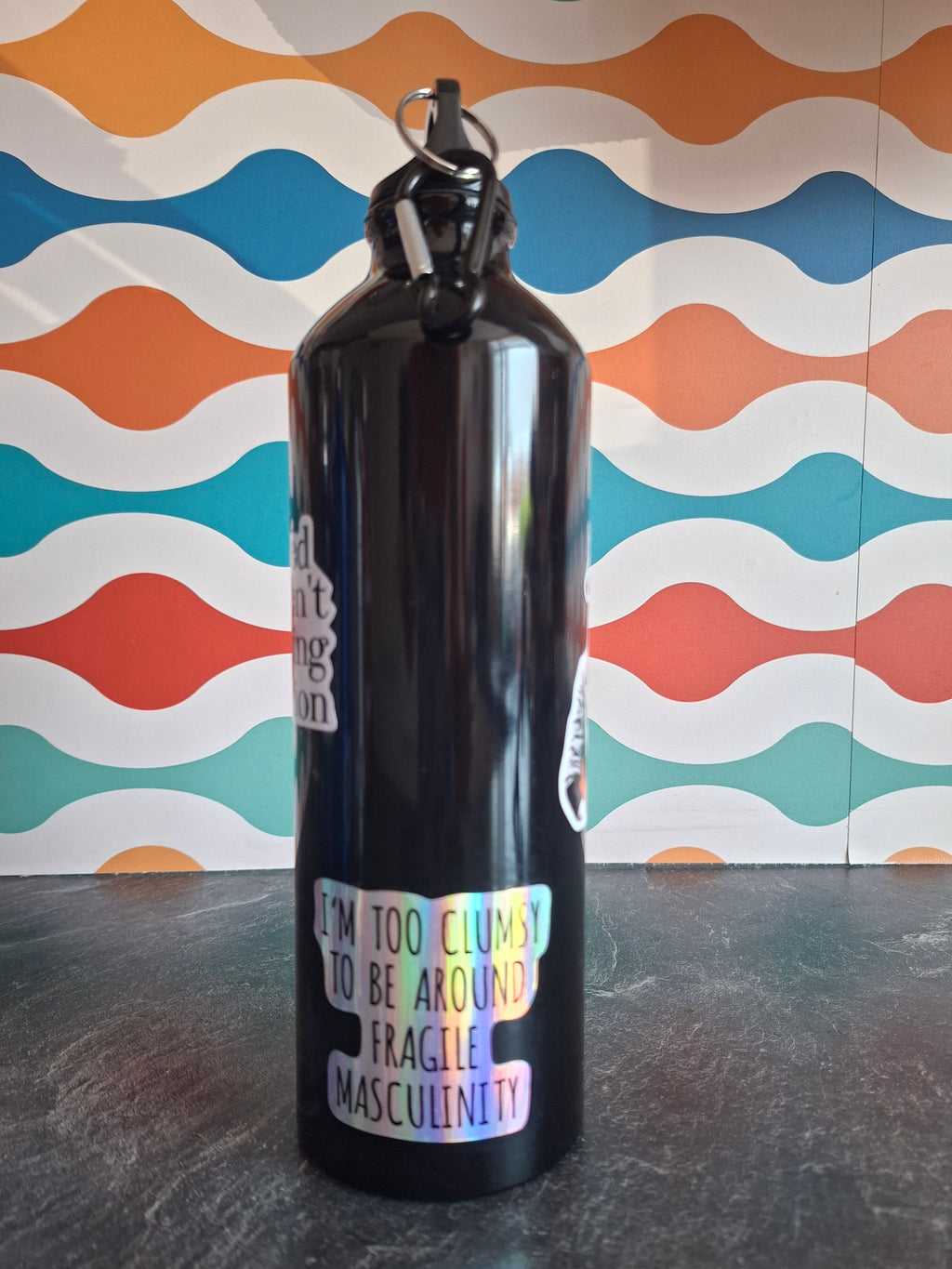 The "Same Shit, Different Century" water bottle 800ml