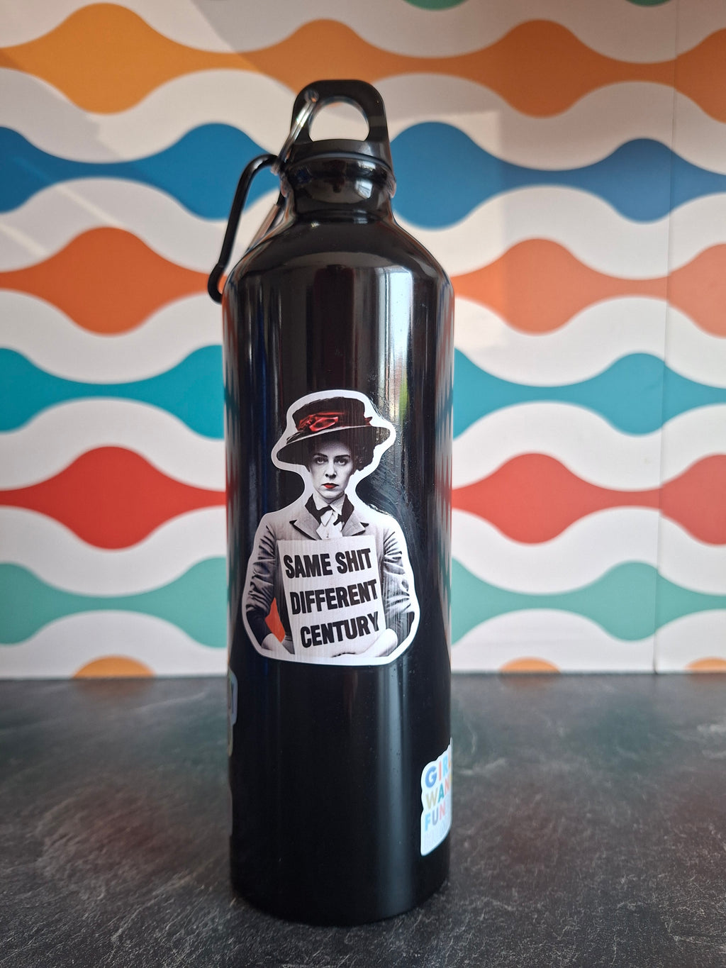 The "Same Shit, Different Century" water bottle 800ml