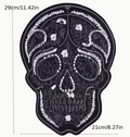 Black large skull patch