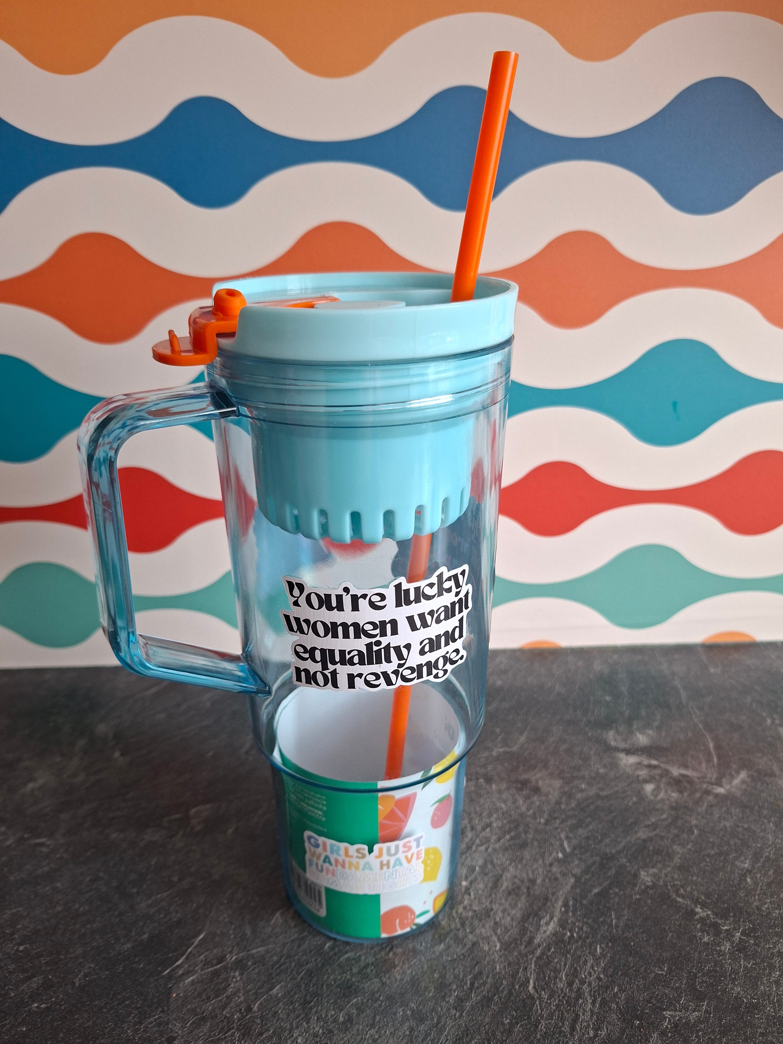 The "Fierce Protector" tumbler water bottle 1.2L