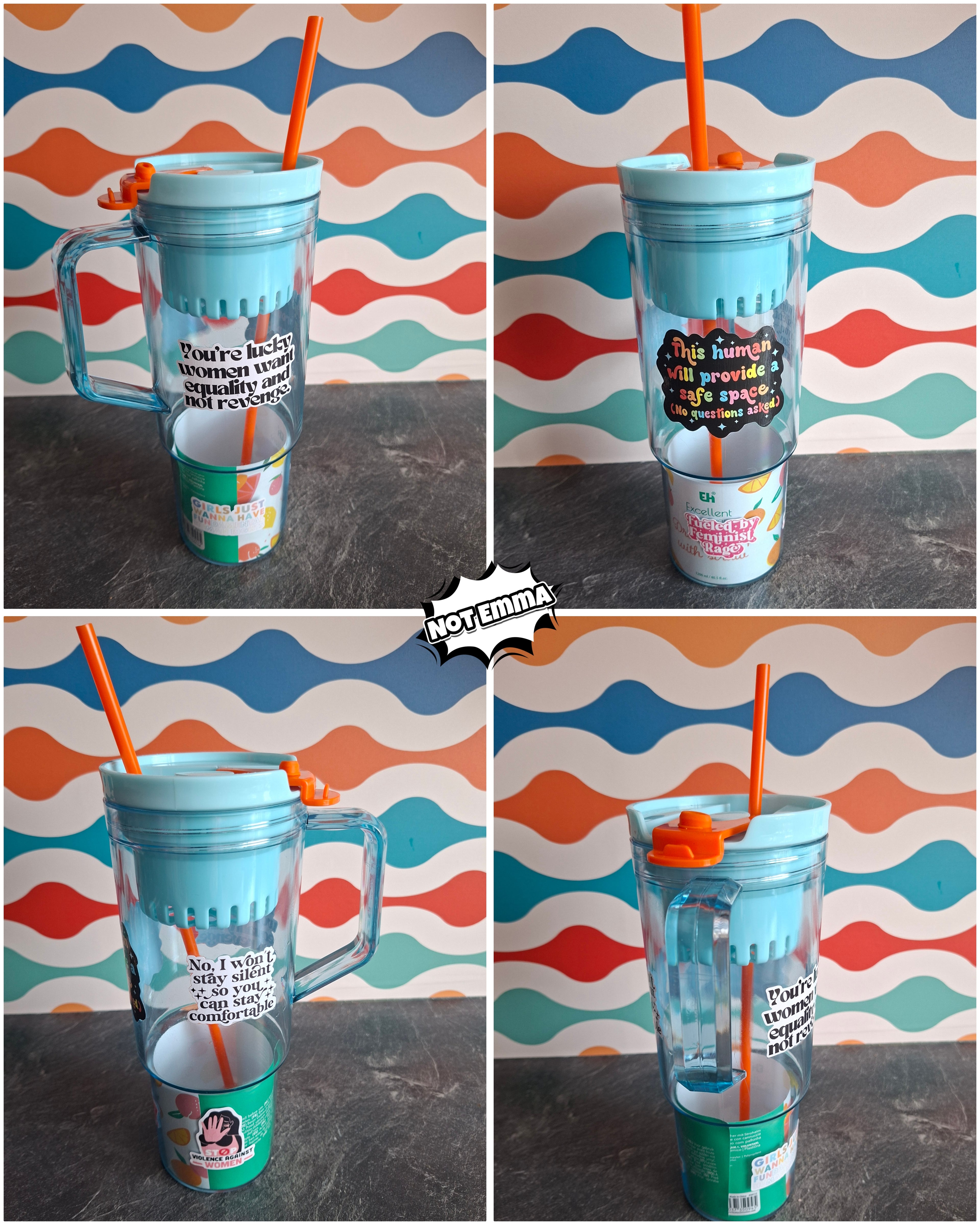 The "Fierce Protector" tumbler water bottle 1.2L