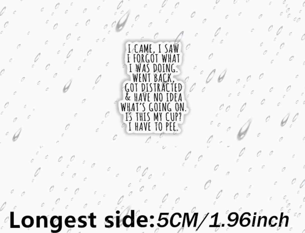 I came, I saw, I forgot what I'm doing - sticker
