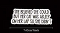 Cat in lap - sticker