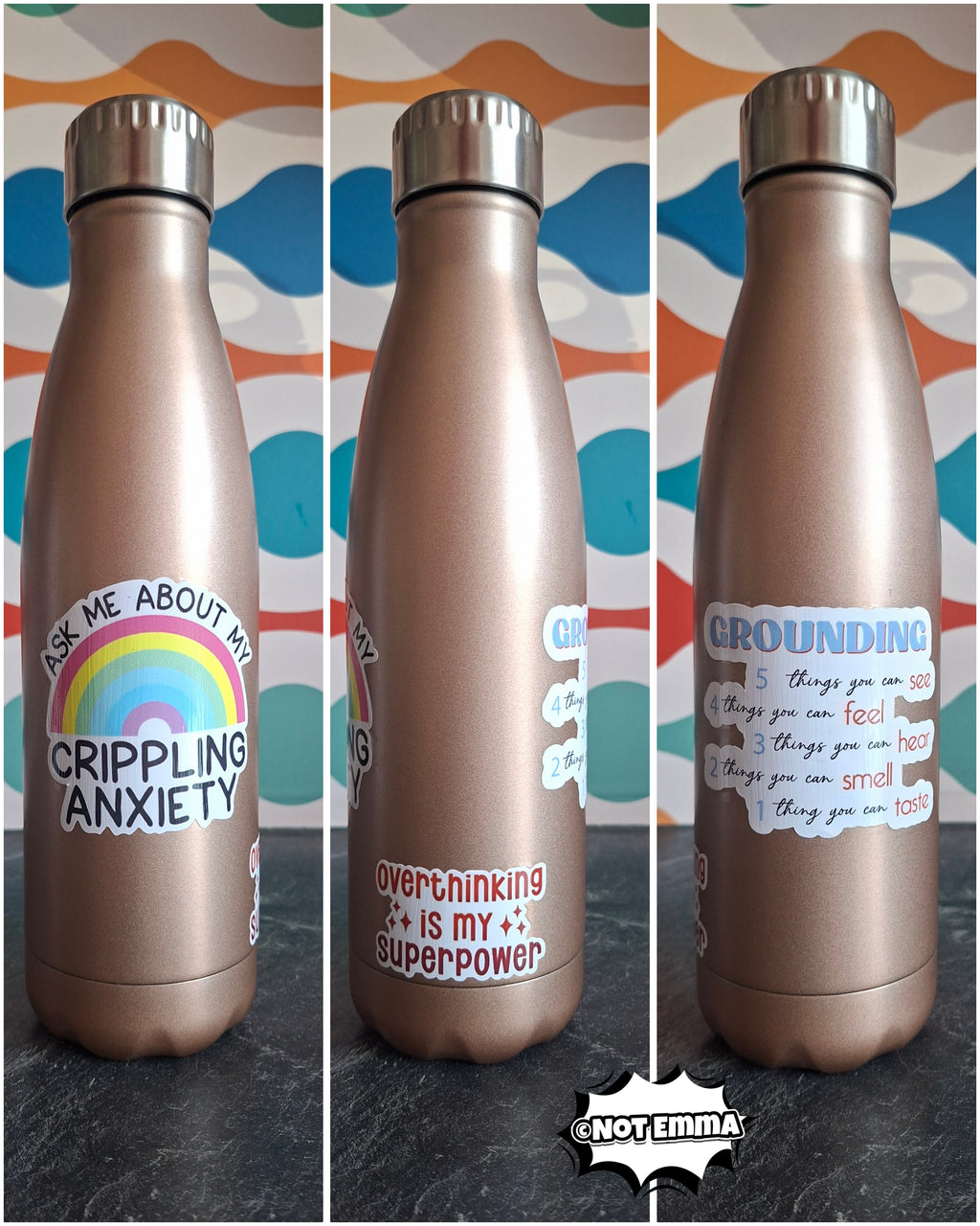 The "Anxiety & Grounding" water bottle 500ml