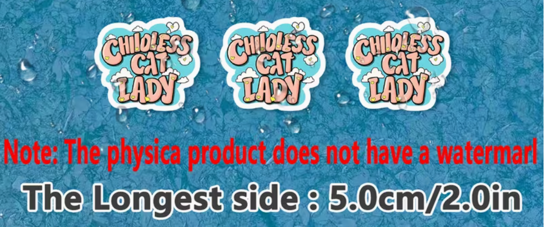 Childess Cat Lady - sticker