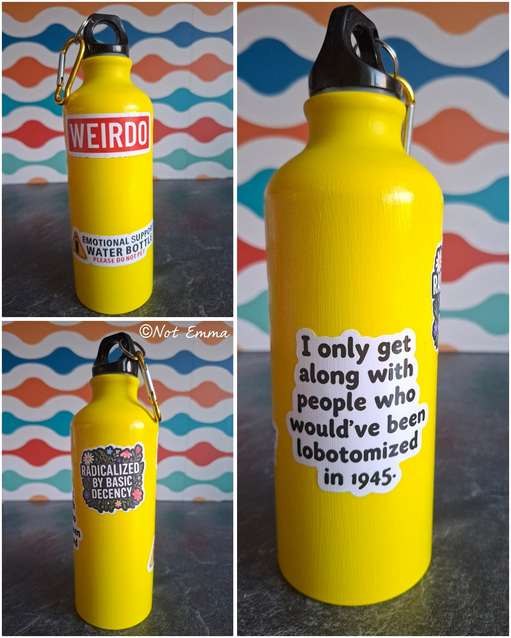 The 'Quirky One' water bottle 540 ml