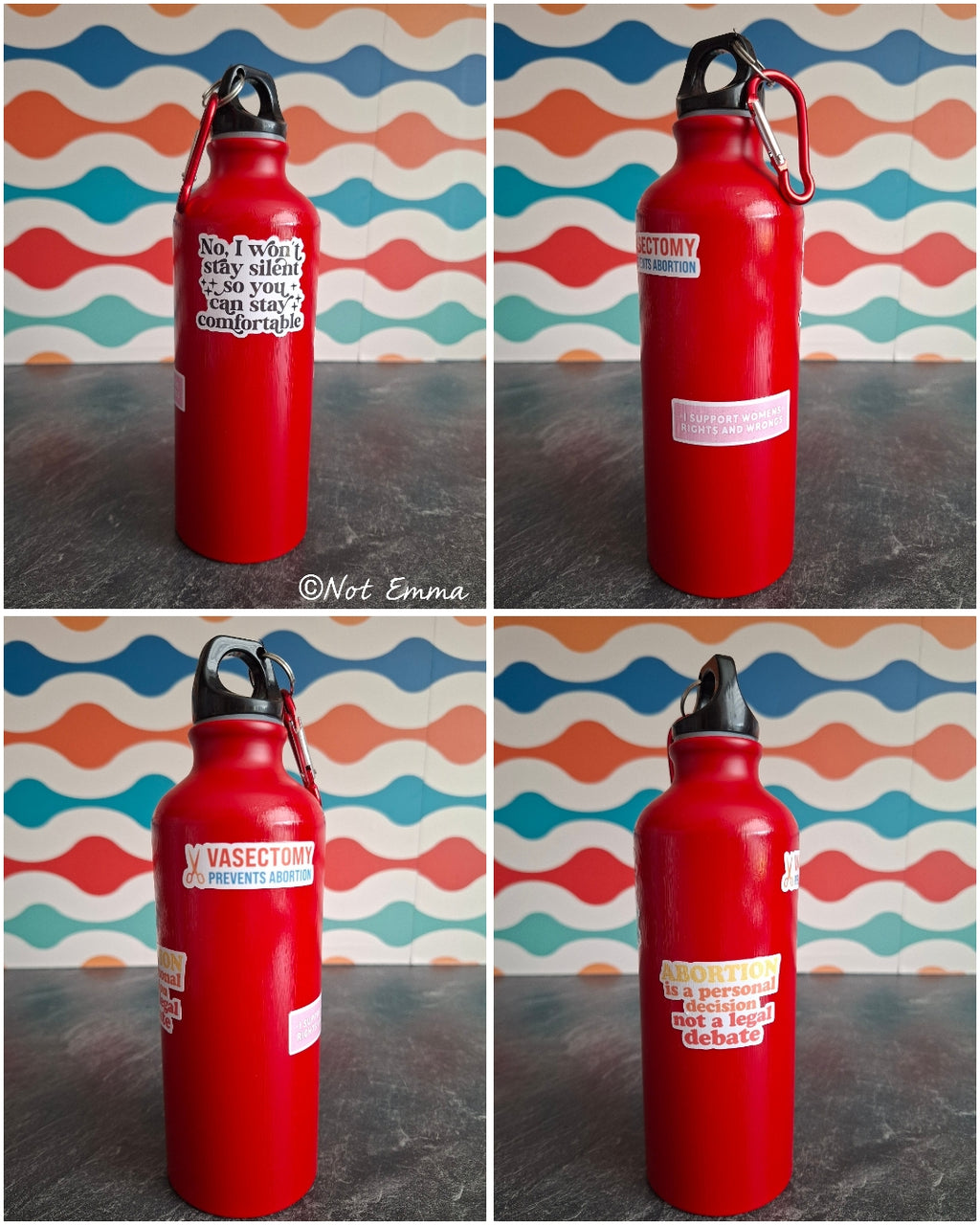 The 'Bold Rebel Women's Rights' water bottle  540ml