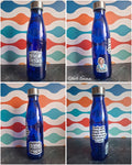 The 'Sarcastic Coping Mechanisms Emotional Support' glass water bottle 650 ml