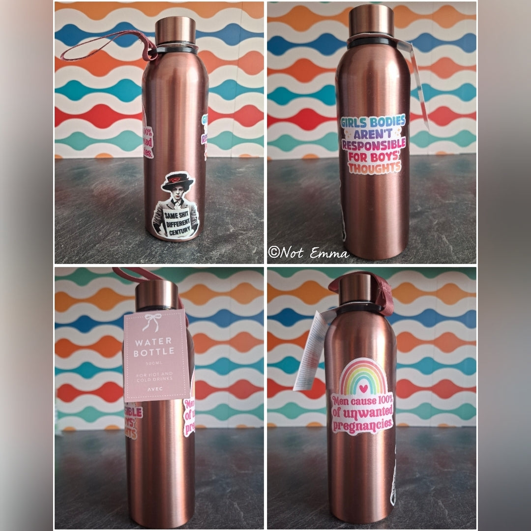 The 'Unapologetic Feminist Truth Bomb' water bottle  500ml