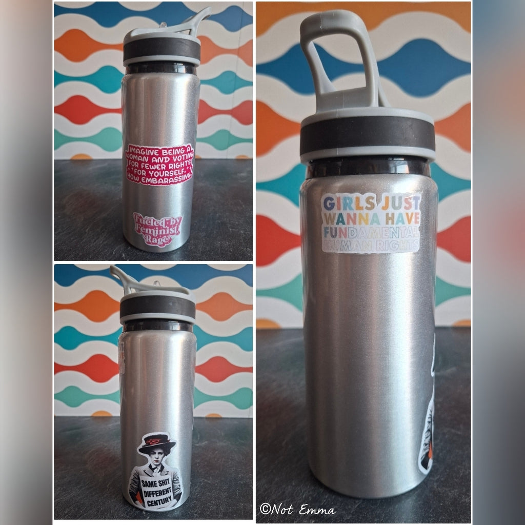 The 'Feminist Rage' water bottle 680 ml