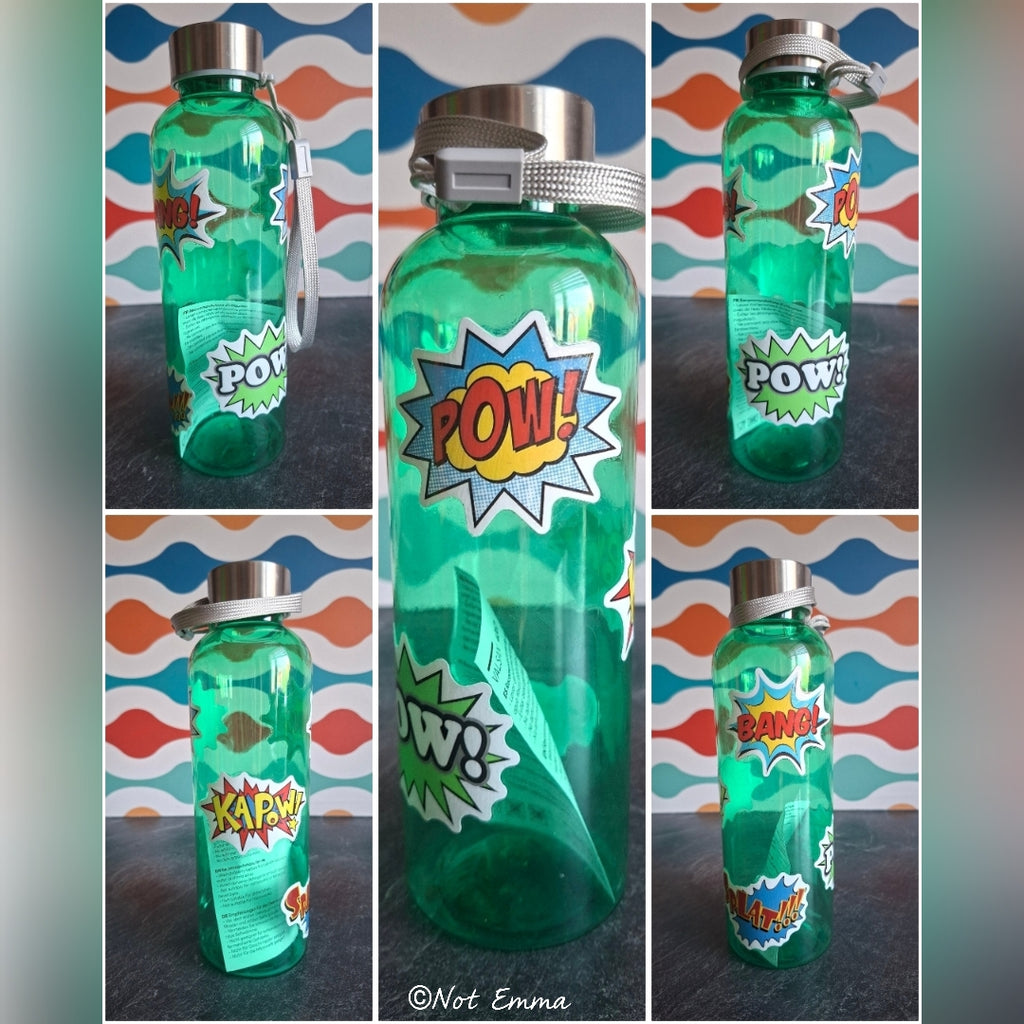 The 'Retro Action Sounds' Water Bottle 600 ml