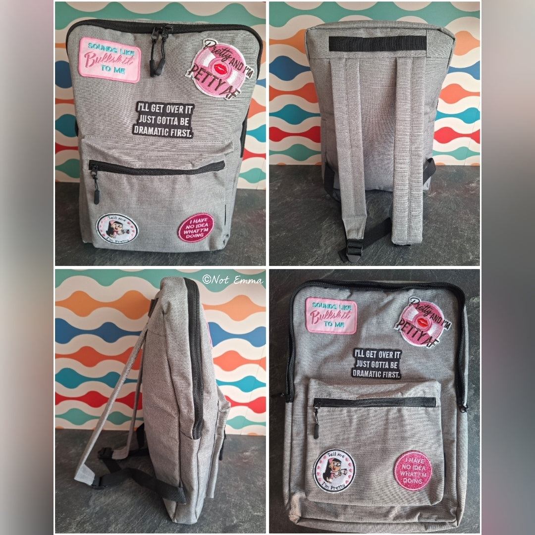 The 'beautifully dramatic, delightfully petty, and hilariously honest energy' laptop backpack