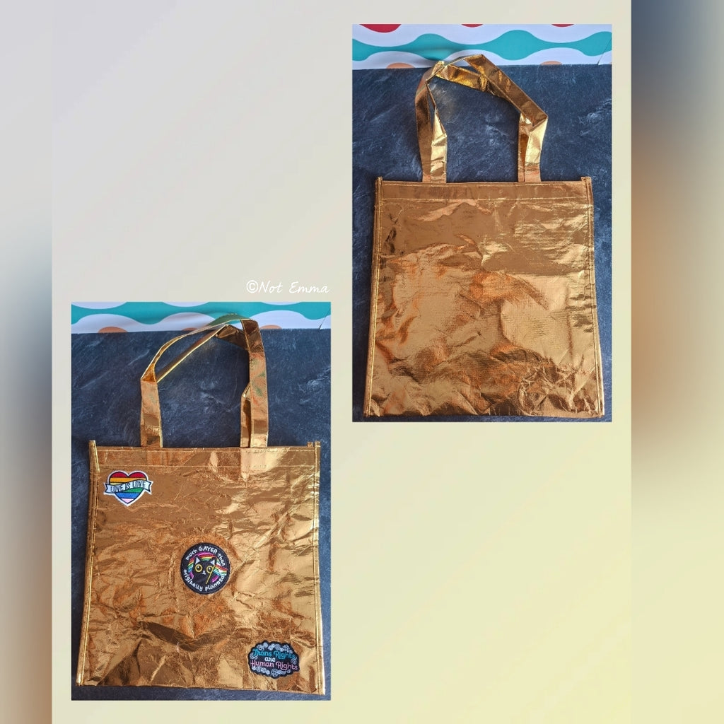 The "No Such Thing as Too Gay" Metallic Bag