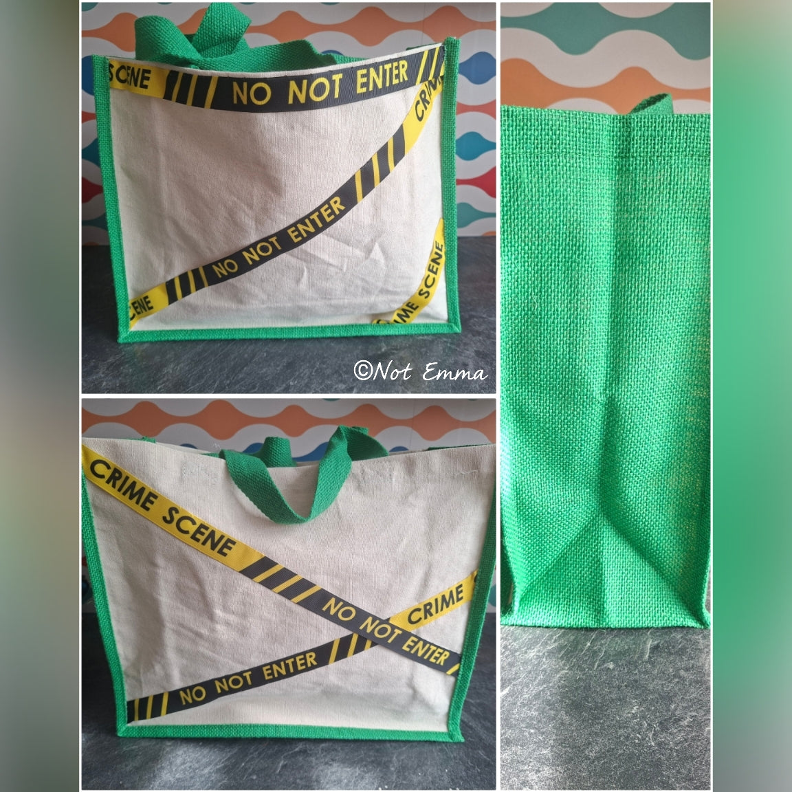 The 'Official True Crime Junkie' jute tote