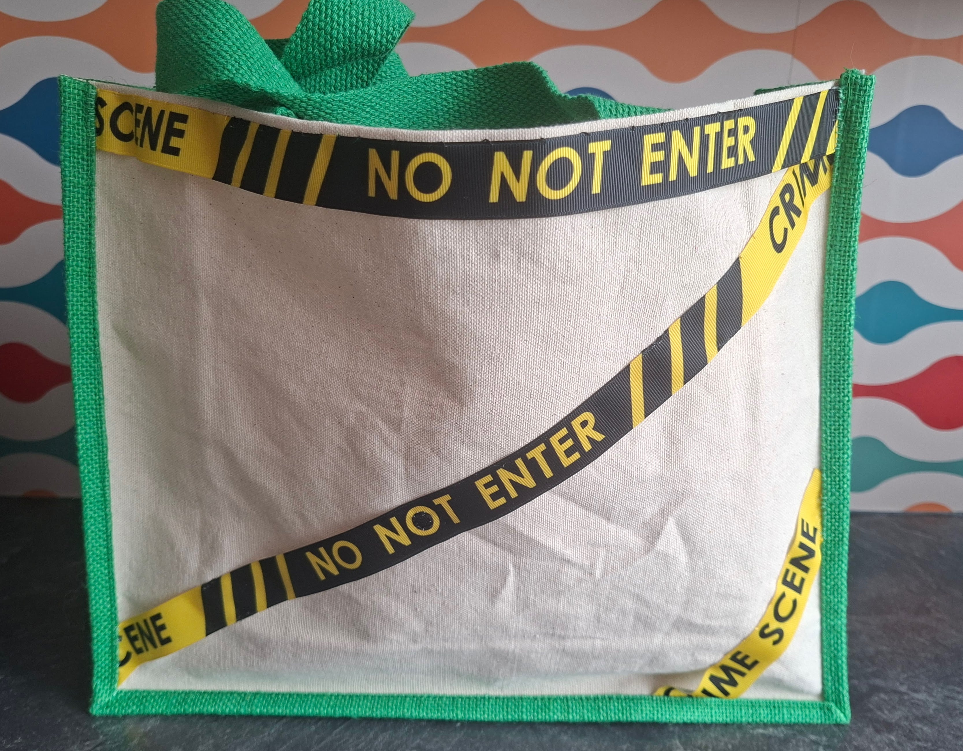 The 'Official True Crime Junkie' jute tote