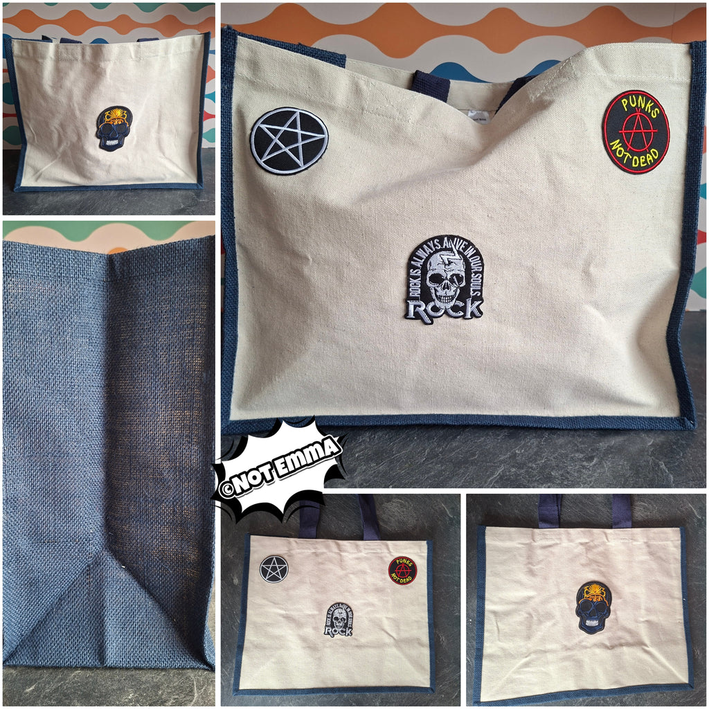 The "Maximum Chaos" Punk Rock Jute Tote