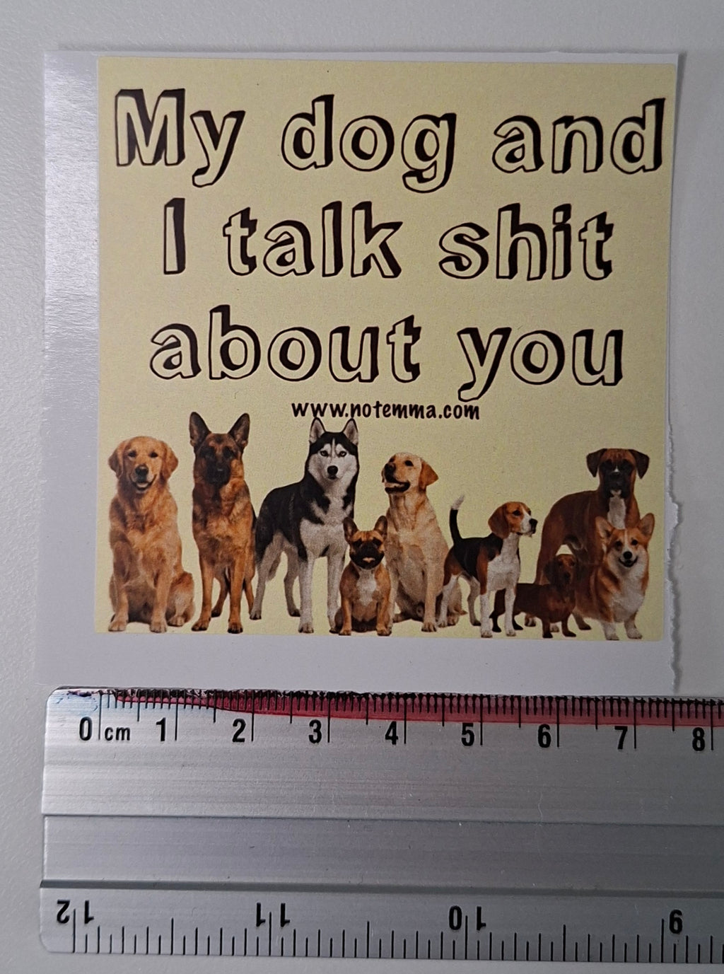 The "K-9 Gossip Club" Sticker