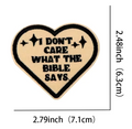 Dont care what the bible says patch