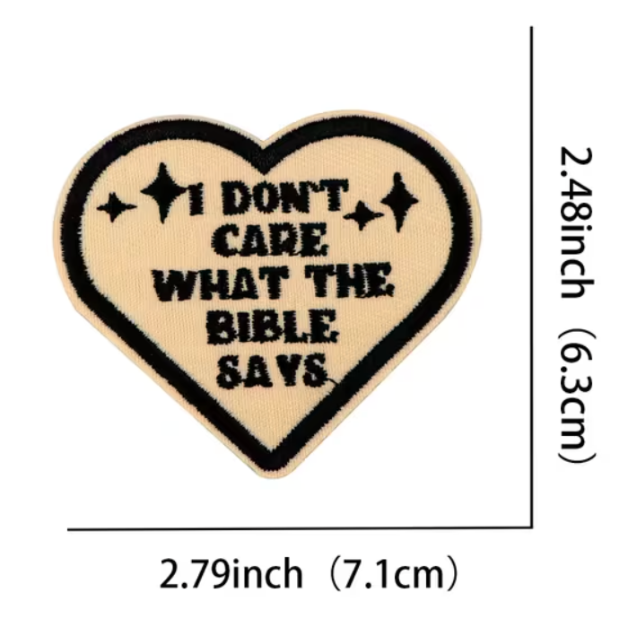 Dont care what the bible says patch