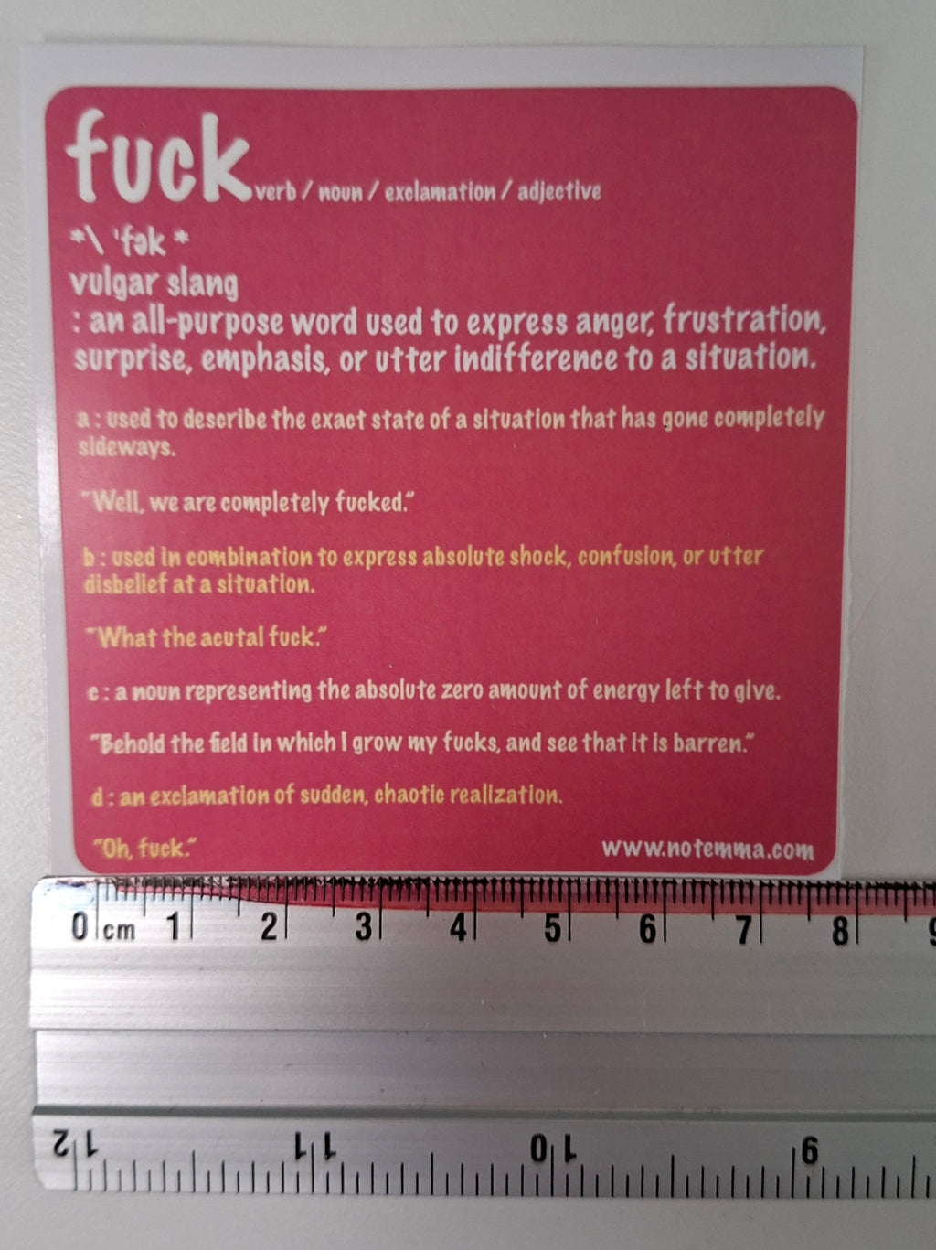 The "Linguistic Fuck Masterclass" Sticker