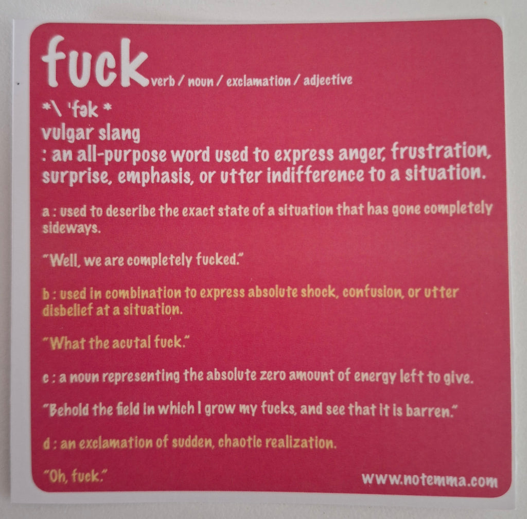 The "Linguistic Fuck Masterclass" Sticker