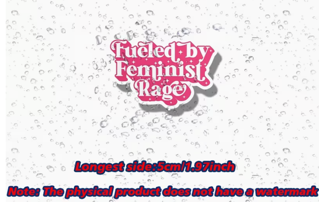 Fueled by feminist rage - sticker