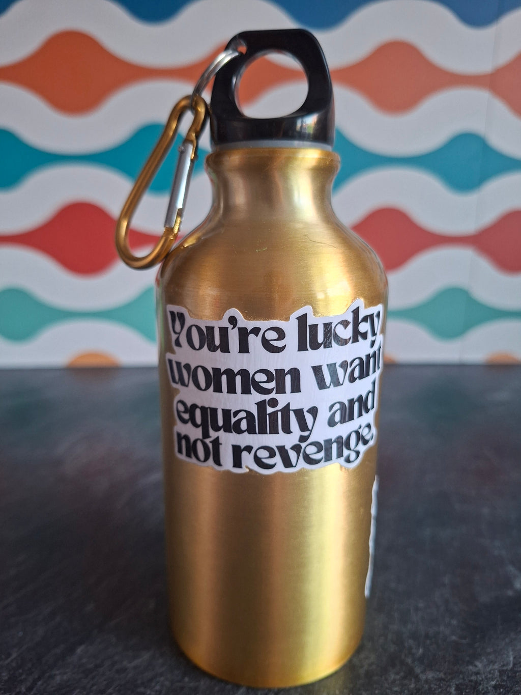 The 'Loud & Proud Feminist' water bottle  400ml