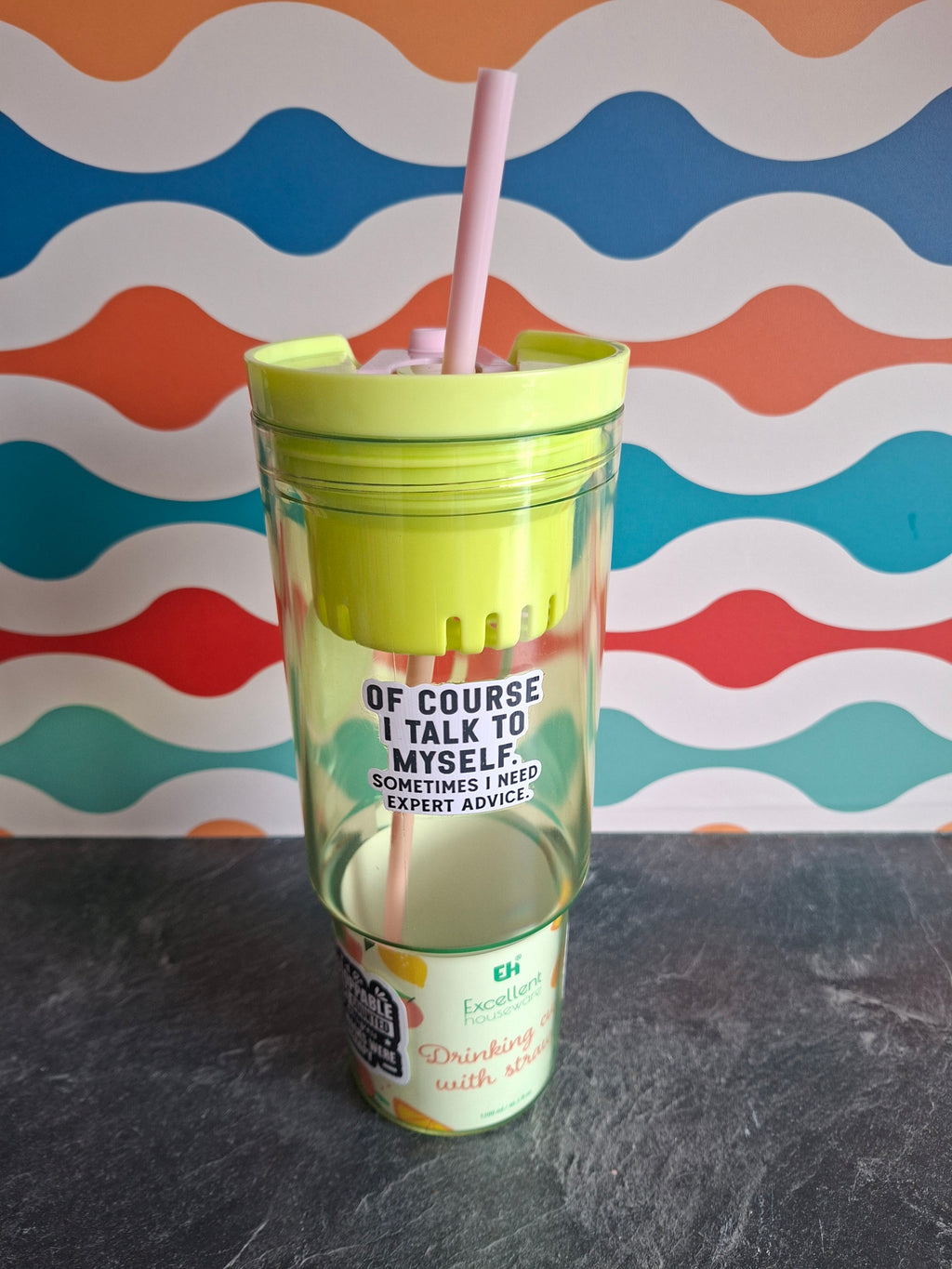 The "Mutating & Daydreaming" tumbler water bottle 1.2L