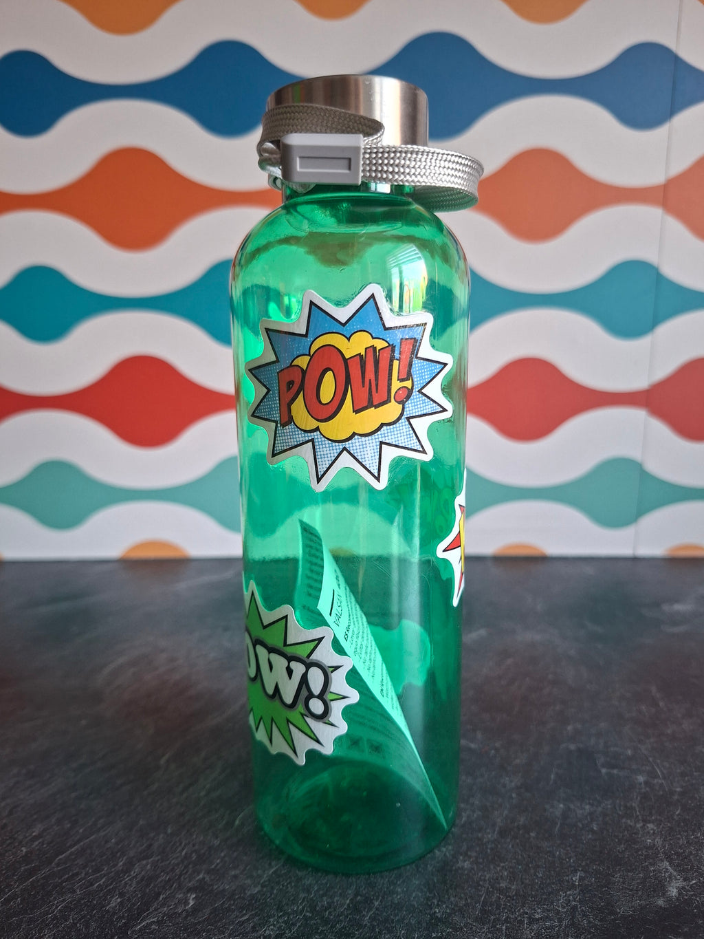 The 'Retro Action Sounds' Water Bottle 600 ml