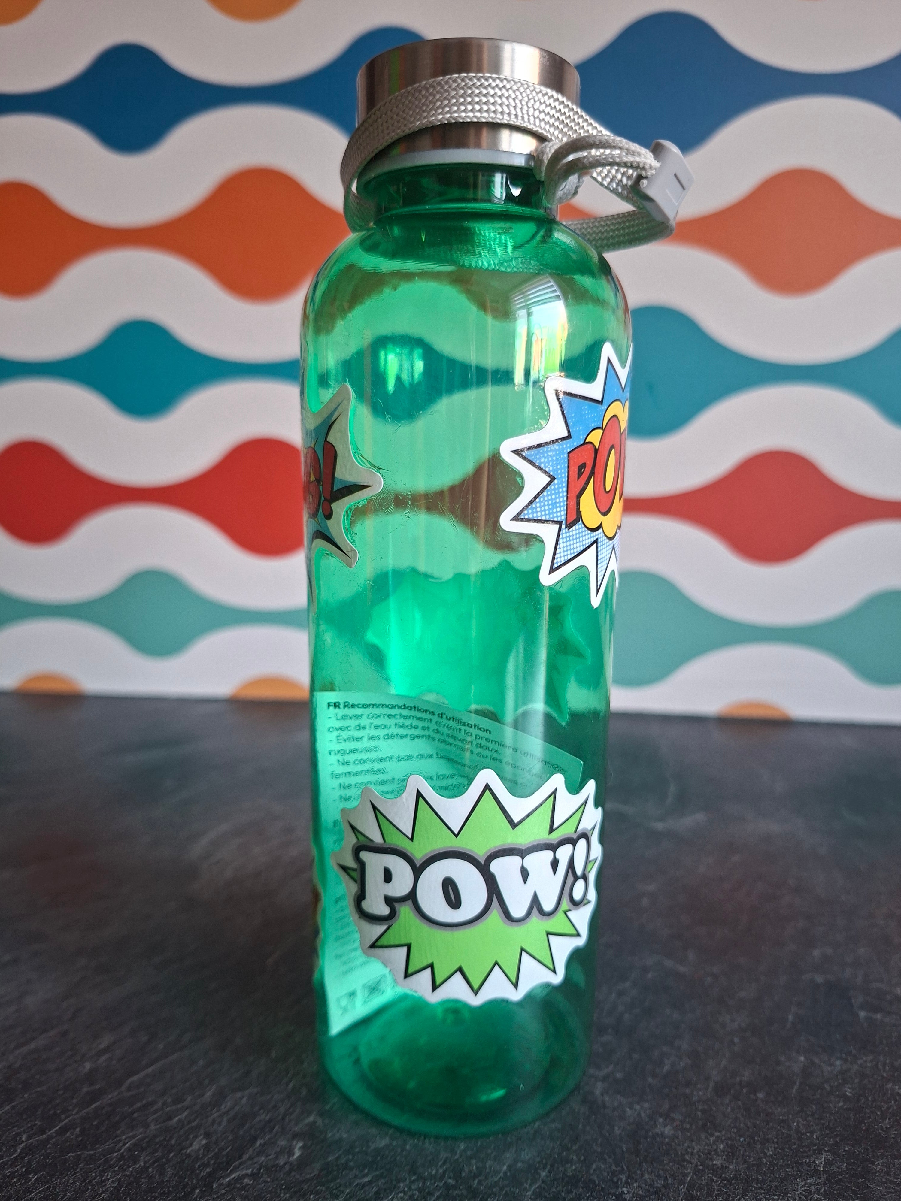 The 'Retro Action Sounds' Water Bottle 600 ml