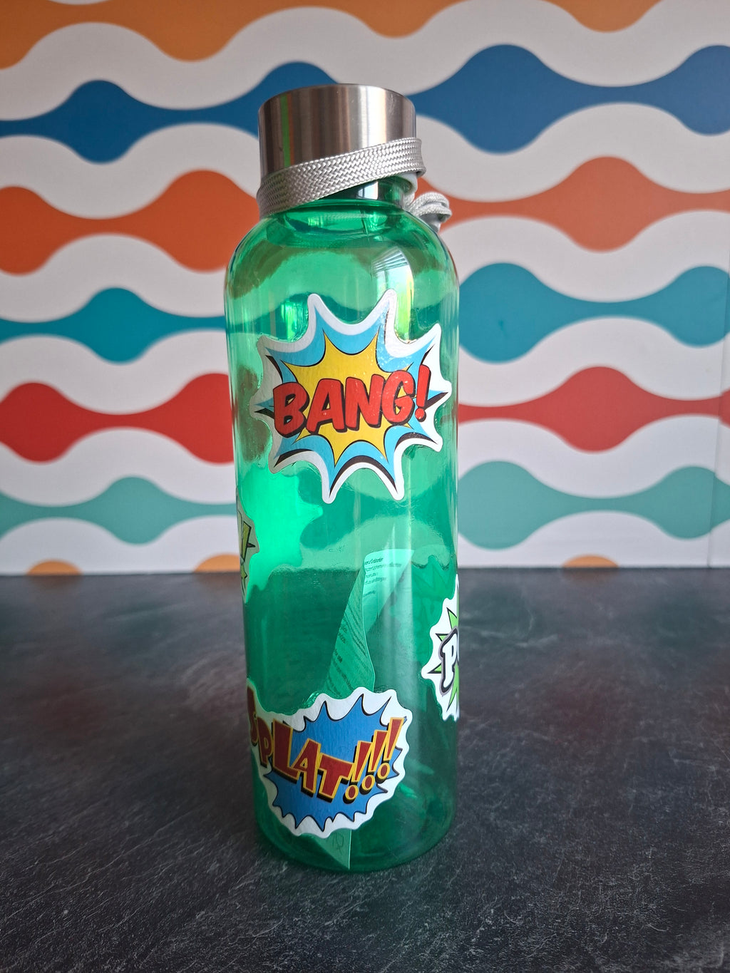 The 'Retro Action Sounds' Water Bottle 600 ml