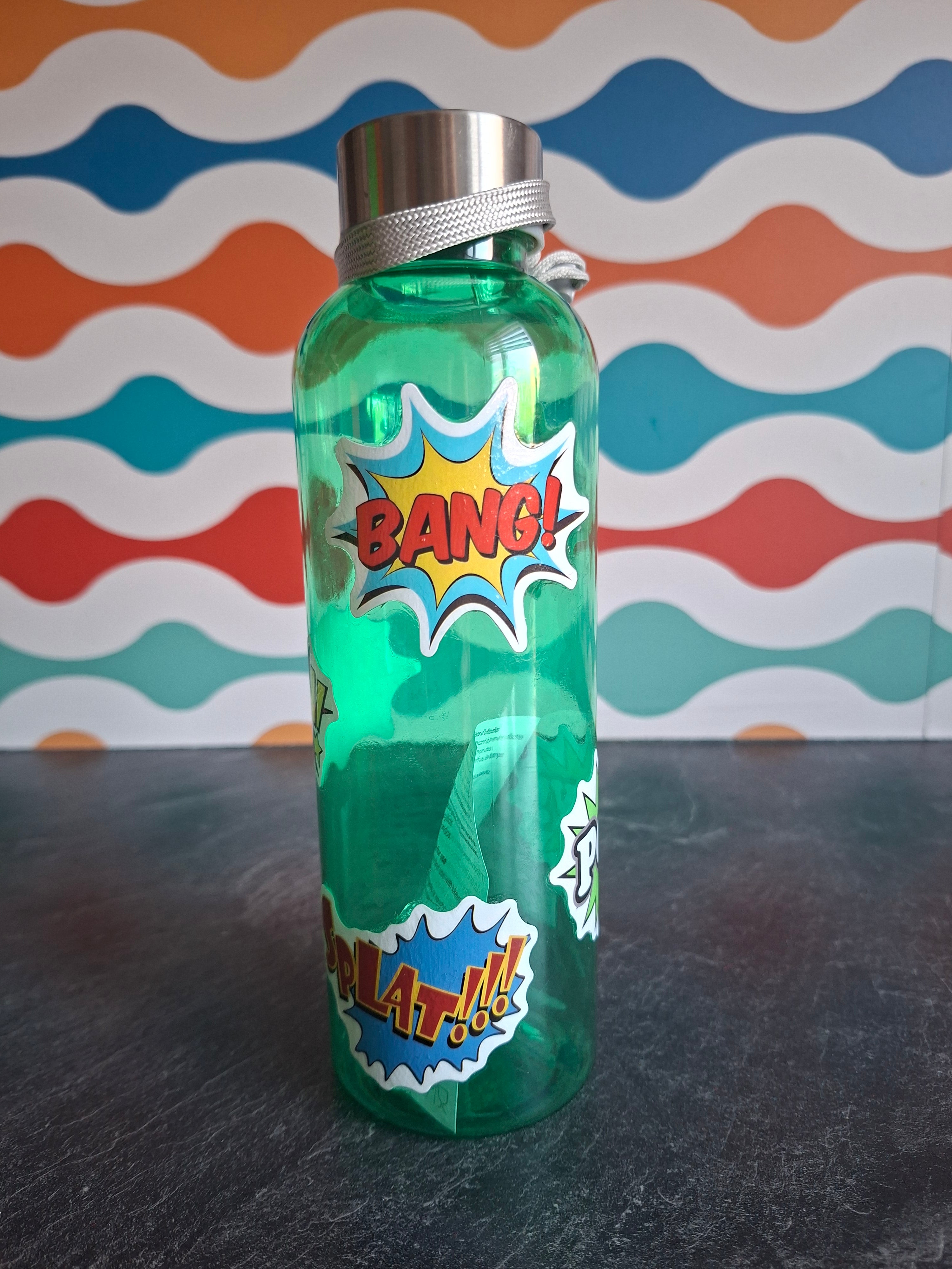The 'Retro Action Sounds' Water Bottle 600 ml
