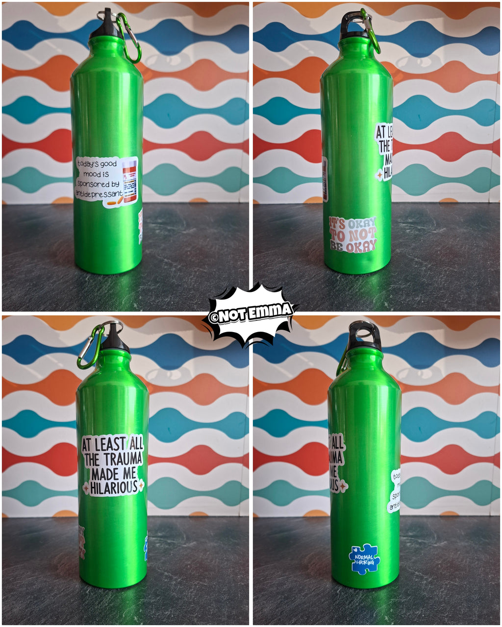 The "Chemically Balanced & Hilarious" water bottle 800ml