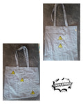 The "Walking Warning" tote bag