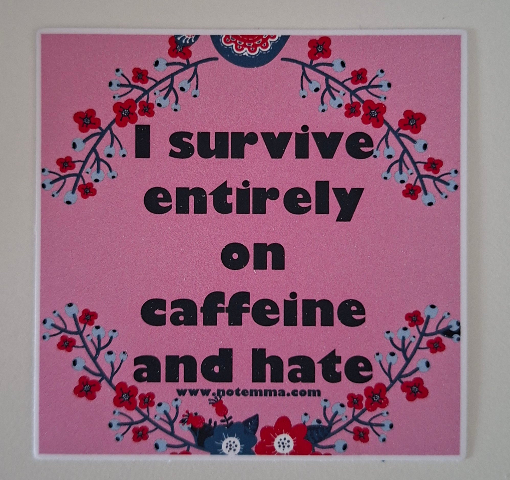 The "Dark Roast & Dark Thoughts" Sticker