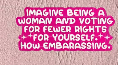 Imagine being a women and voting for few rights - sticker
