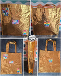 The "Born This Gay" Metallic tote