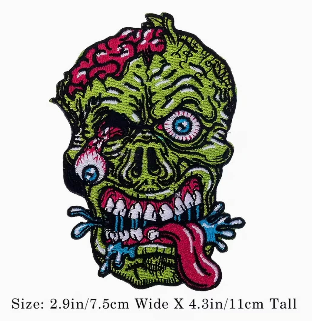Monster head patch