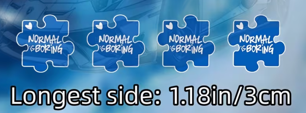 Normal is boring - sticker