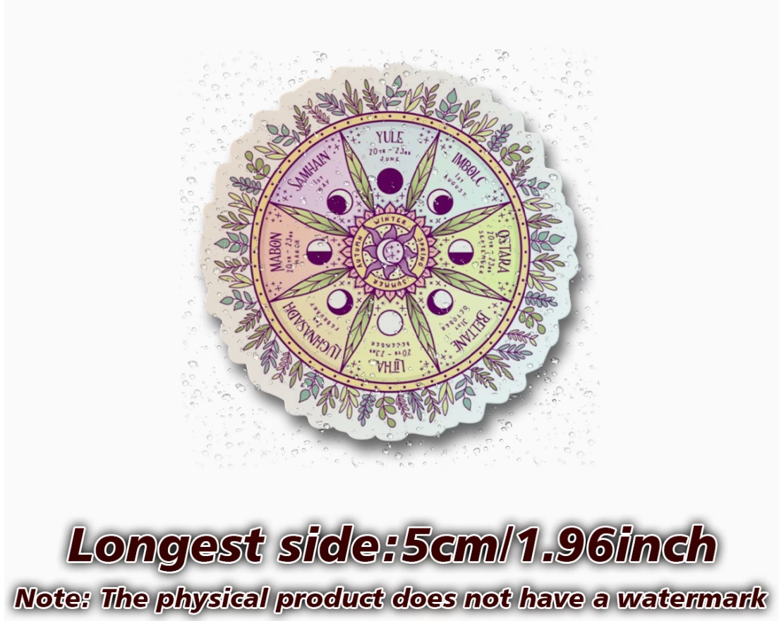 The pagan calendar wheel - sticker