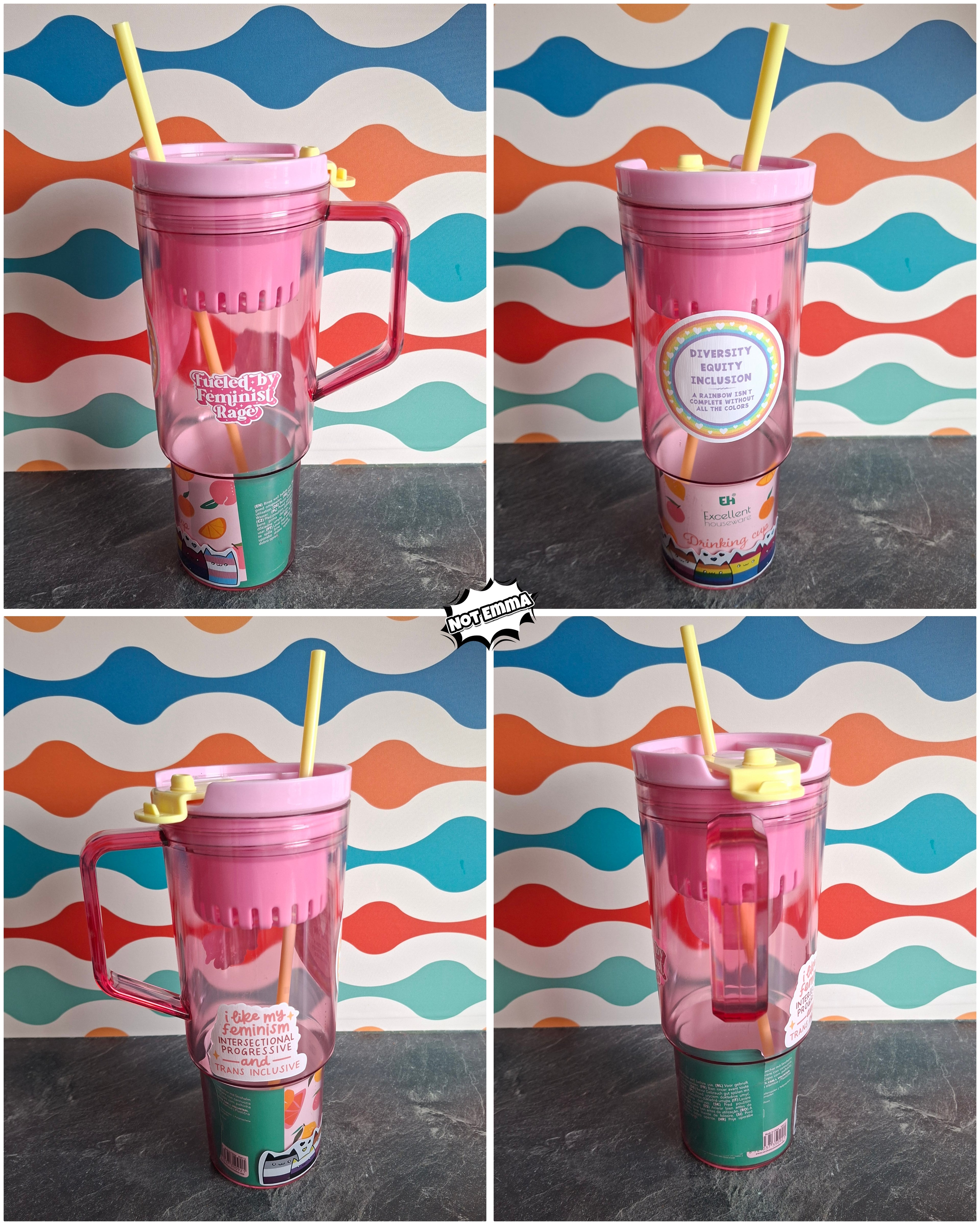 The "Intersectional & Inclusive" tumbler water bottle 1.2L