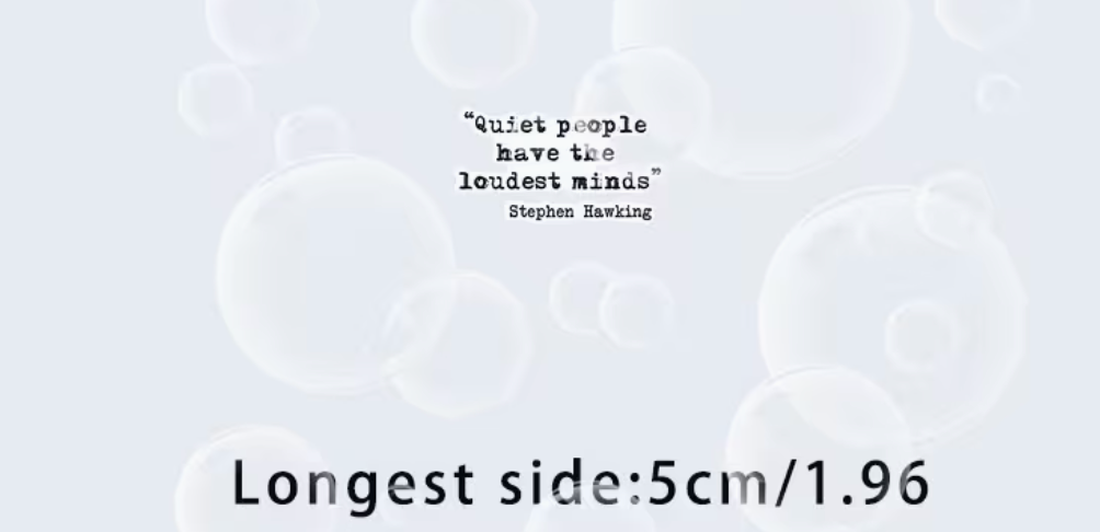 Quiet people loudest minds - sticker
